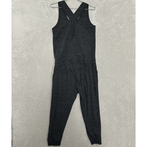 Nike Jumpsuit Womens Medium Gray Athleisure Activewear Sporty Comfy Vintage - Picture 9 of 15
